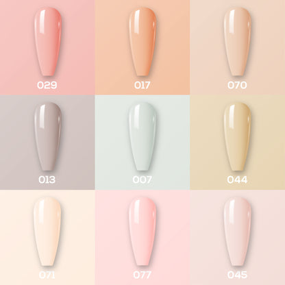 9 Lavis Holiday Gel Nail Polish Collection - SET 2 - 029; 017; 070; 013; 007; 044; 071; 077; 045