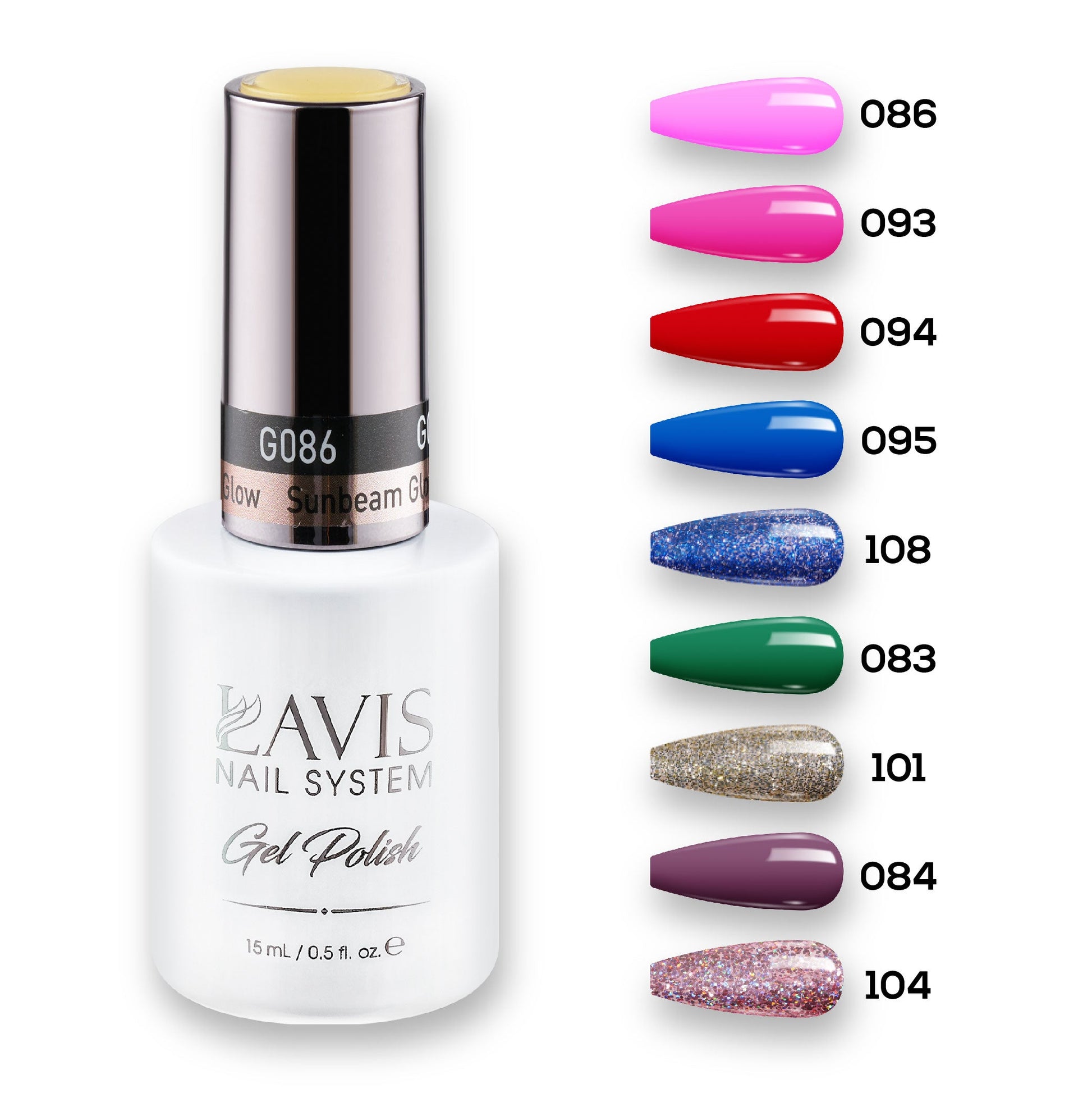 9 Lavis Holiday Gel Nail Polish Collection - THE ESSENTIALS - 083; 084; 086; 093; 094; 095; 101; 104; 108