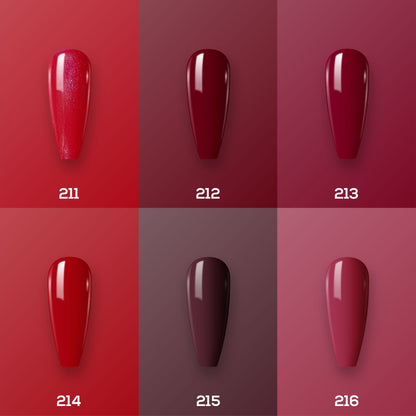 Lavis Healthy Nail Lacquer Holiday Fall Set N4 (6 colors) : 211, 212, 213, 214, 215, 216