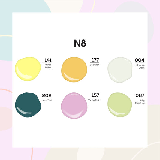 Lavis Healthy Nail Lacquer Summer Set N8 (6 colors) : 141, 177, 004, 202, 157, 067