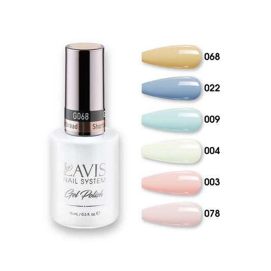 Lavis Gel Color Set 8 (6 colors) : 068; 022; 009; 004; 003; 078