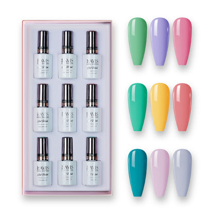 9 Lavis Holiday Gel Nail Polish Collection - SET 9 - 173; 080; 154; 148; 177; 143; 151; 155; 133