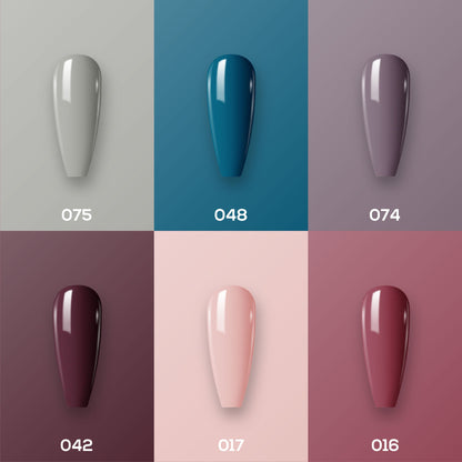 Lavis Gel Color Set G9 (6 colors) : 75, 48, 74, 42, 17, 16