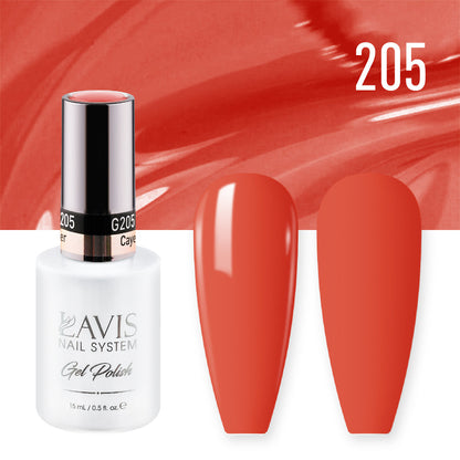 LAVIS 205 Cayenne Pepper - Nail Lacquer 0.5 oz