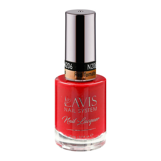 LAVIS 206 Red Tomato - Nail Lacquer 0.5 oz