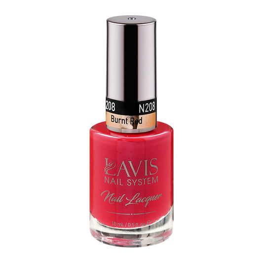 LAVIS 208 Burnt Red - Nail Lacquer 0.5 oz