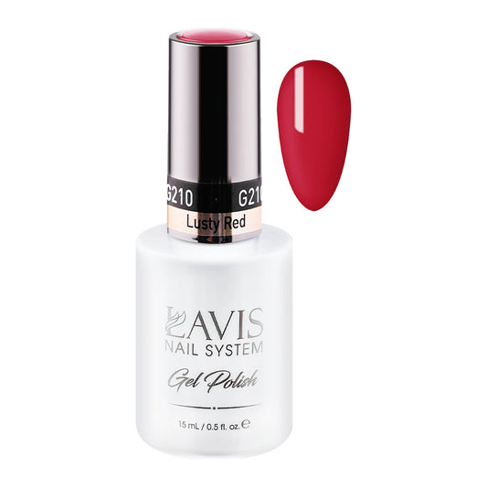 LAVIS 210 Lusty Red - Gel Polish 0.5 oz