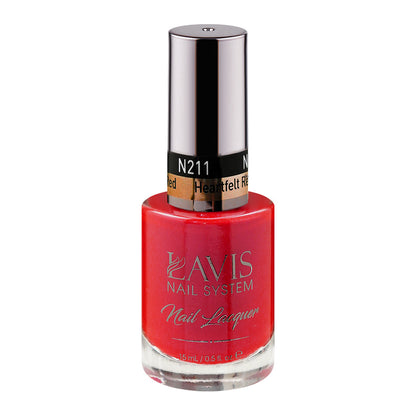 LAVIS 211 Heartfelt Red - Nail Lacquer 0.5 oz