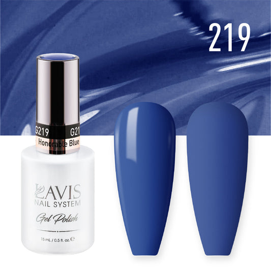 LAVIS 219 Honorable  Blue - Gel Polish 0.5 oz