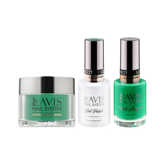 LAVIS 3 in 1 - 227 Lucky Green - Acrylic & Dip Powder, Gel & Lacquer