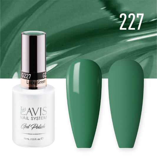 LAVIS 227 Lucky Green - Gel Polish 0.5 oz