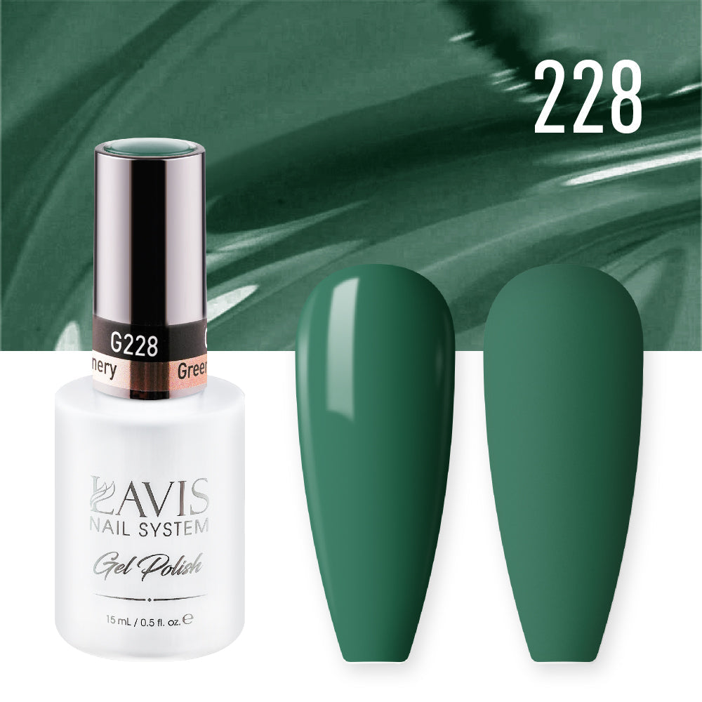 LAVIS 228 Greenery - Gel Polish 0.5 oz