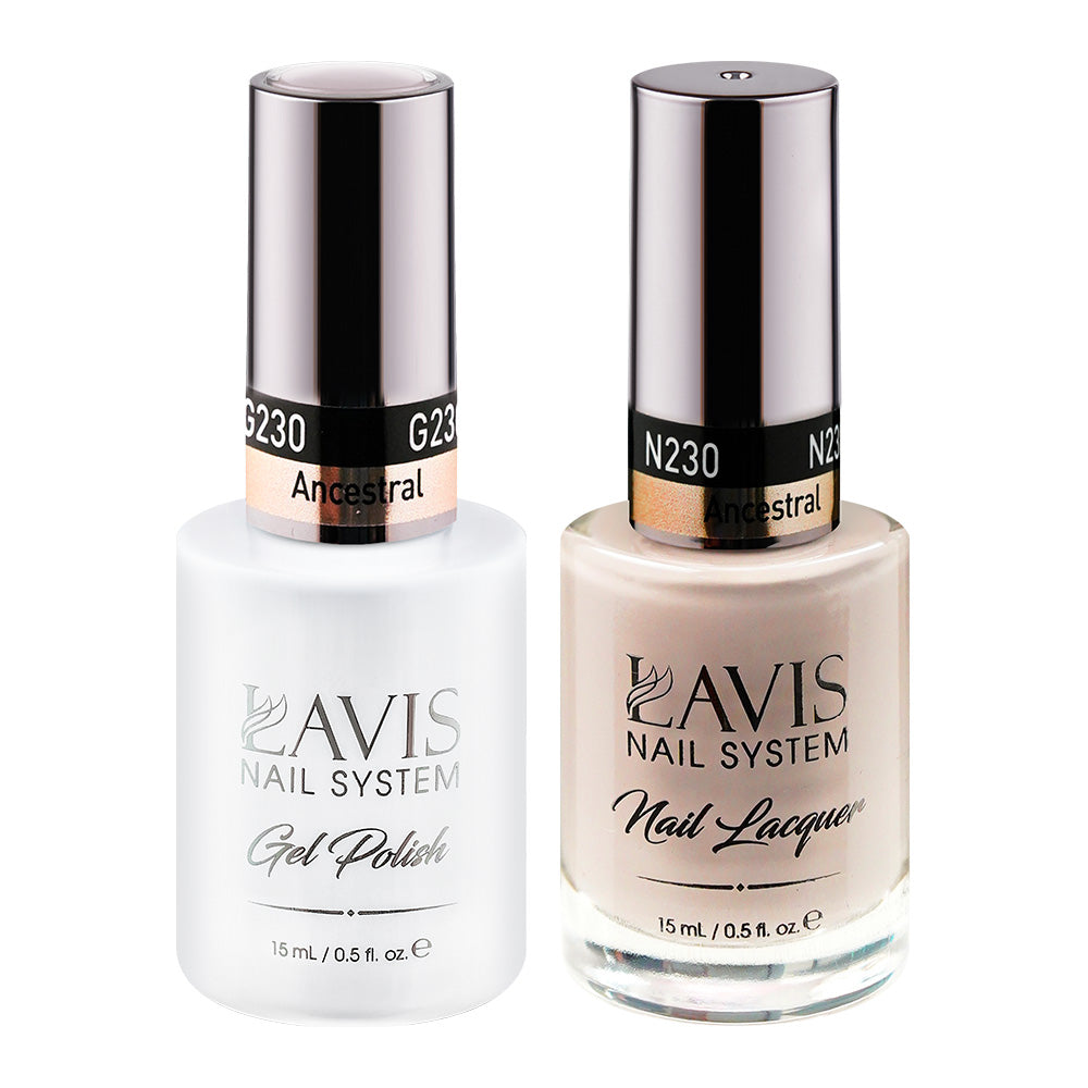 LAVIS 230 Ancestral - Gel Polish & Matching Nail Lacquer Duo Set - 0.5oz