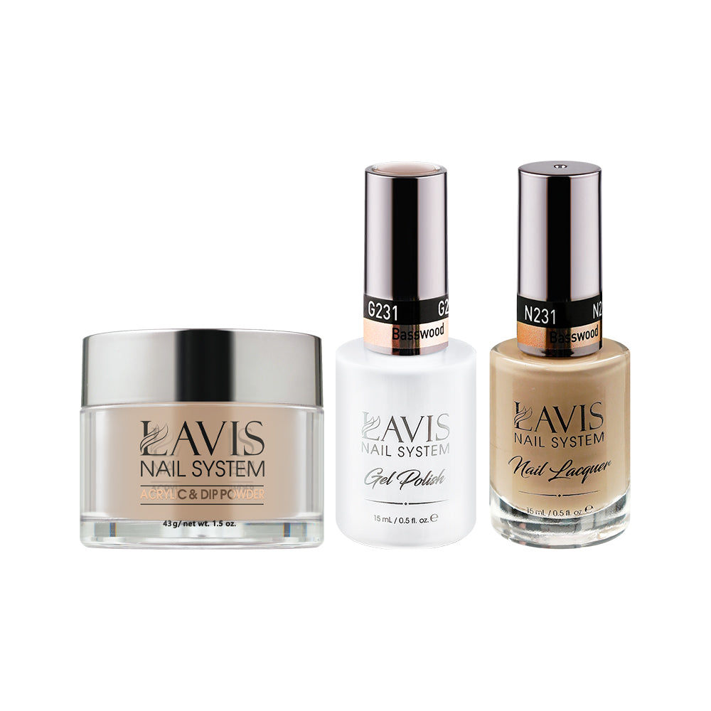 LAVIS 3 in 1 - 231 Basswood - Acrylic & Dip Powder, Gel & Lacquer