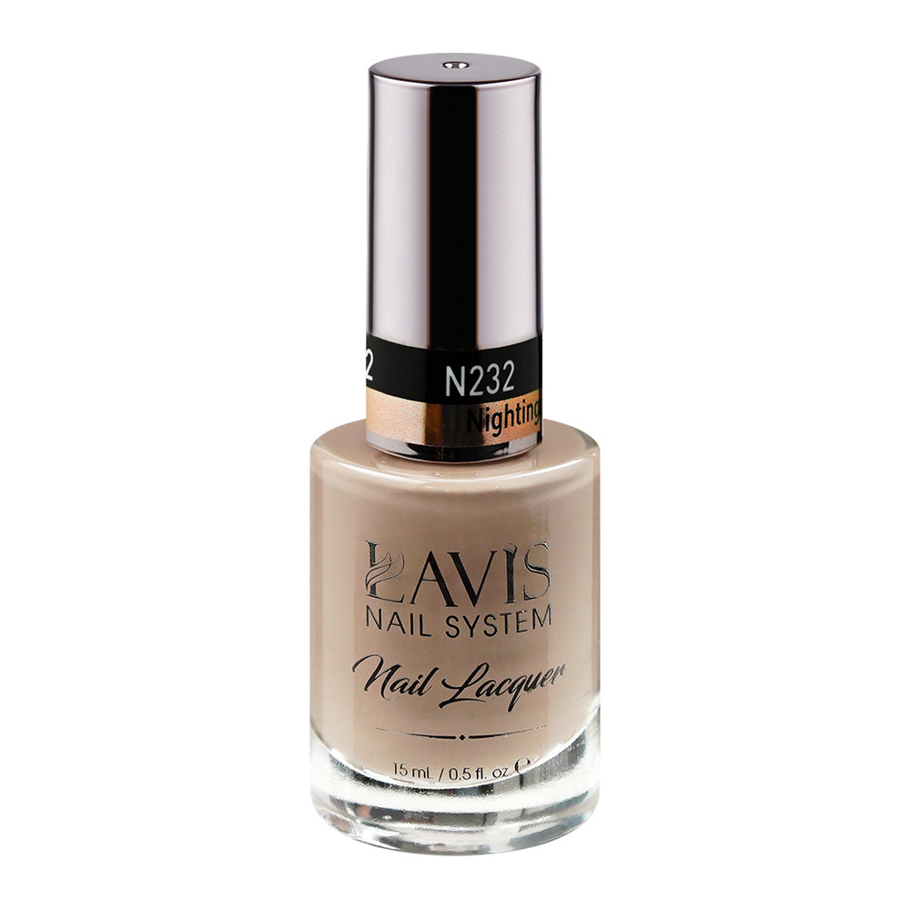 LAVIS 232 Nightingale Gray - Nail Lacquer 0.5 oz