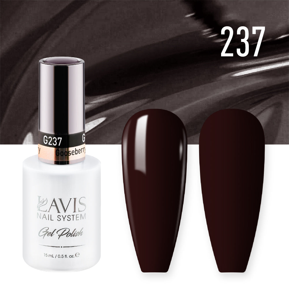 LAVIS 237 Gooseberry - Gel Polish & Matching Nail Lacquer Duo Set - 0.5oz