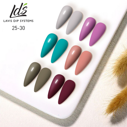 LDS Healthy Nail Lacquer  Set (6 colors) : 25 to 30