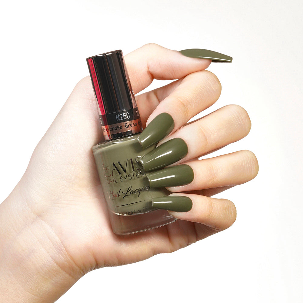 LAVIS 250 Artichoke Green - Nail Lacquer 0.5 oz