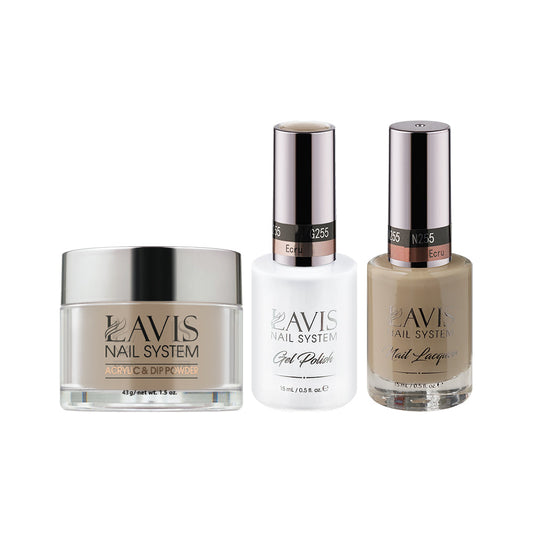 LAVIS 3 in 1 - 255 Ecru - Acrylic & Dip Powder, Gel & Lacquer