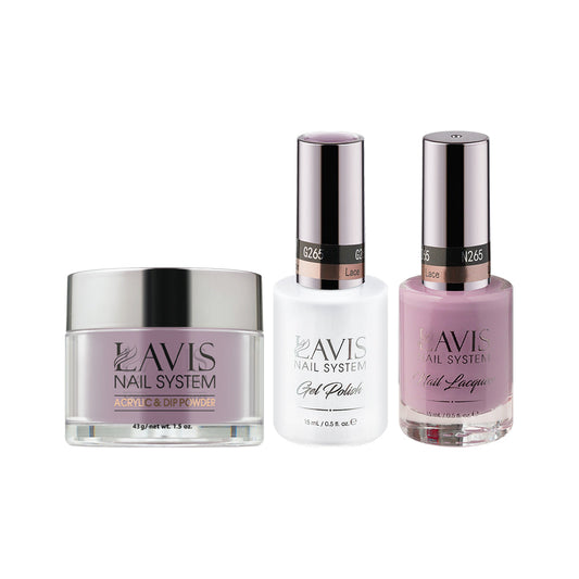 LAVIS 3 in 1 - 265 Lace - Acrylic & Dip Powder, Gel & Lacquer