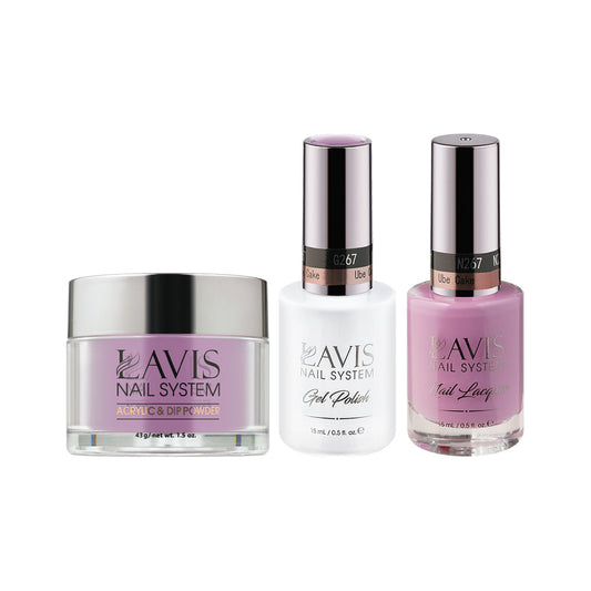 LAVIS 3 in 1 - 267 Ube Cake - Acrylic & Dip Powder, Gel & Lacquer