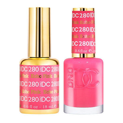 DND DC Holiday Gift Bubdle: 4 Gel Polishes, 1 Base Gel, 1 Top Gel - 027, 068, 254, 280