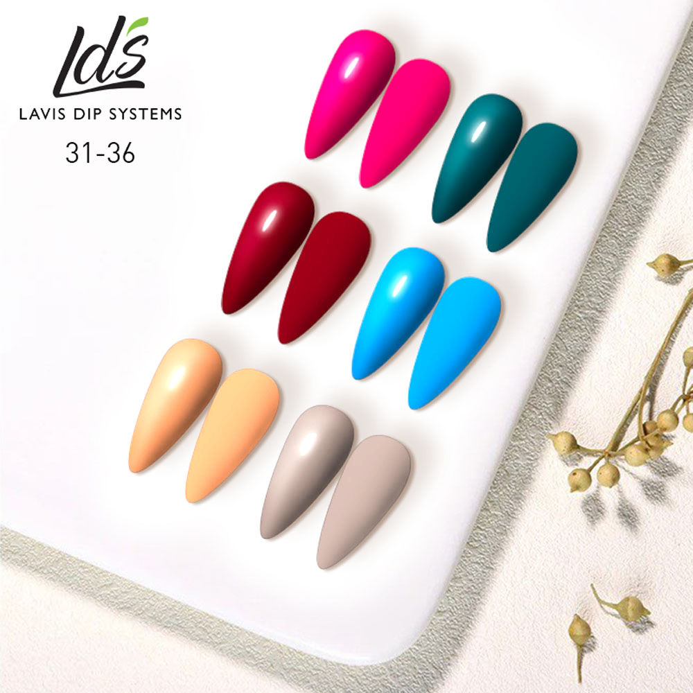 LDS Healthy Nail Lacquer  Set (6 colors) : 31 to 36