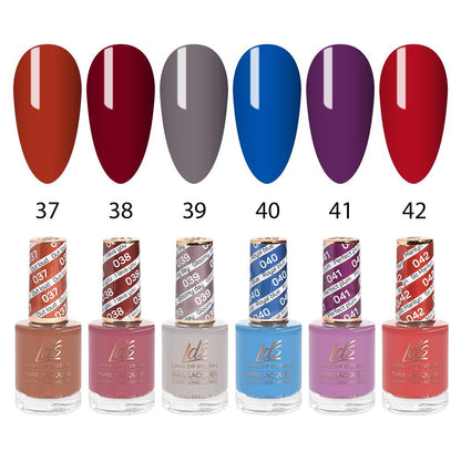 LDS Healthy Nail Lacquer  Set (6 colors) : 37 to 42