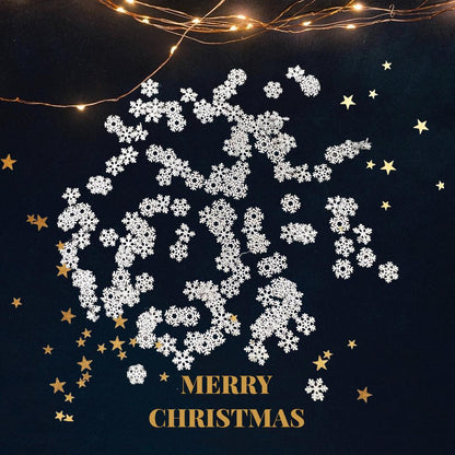 3 Styles Mixed Hollow Out Snowflakes Sequins