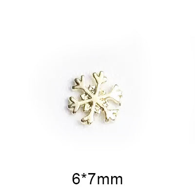  #5A Snowflake Nail Charms - Gold by Classy Nail Art sold by DTK Nail Supply