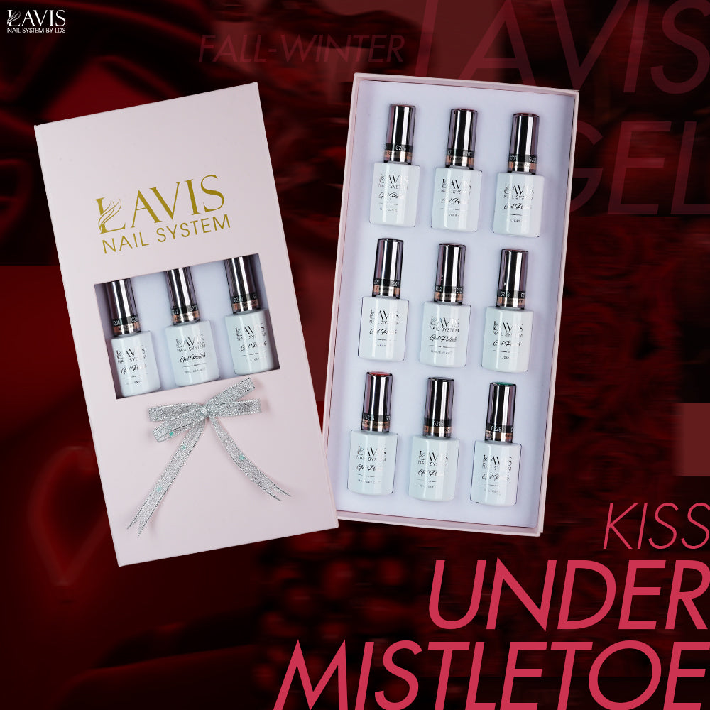 Lavis Gel Kiss Under Mistletoe Set G7 (9 colors) : 205, 206, 207, 208, 209, 210, 211, 212, 213