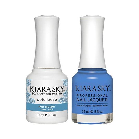 Kiara Sky 415 Skies The Limit  - Gel Polish & Lacquer Combo