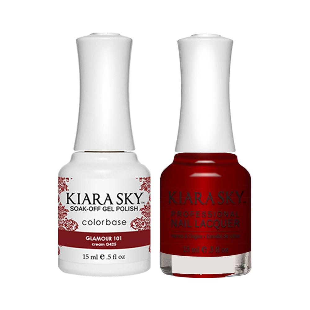 Kiara Sky 425 Glamour 101  - Gel Polish & Lacquer Combo