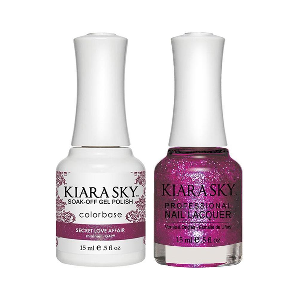 Kiara Sky 429 Secret Love Affair  - Gel Polish & Lacquer Combo