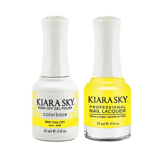 Kiara Sky 443 New Yolk City  - Gel Polish & Lacquer Combo