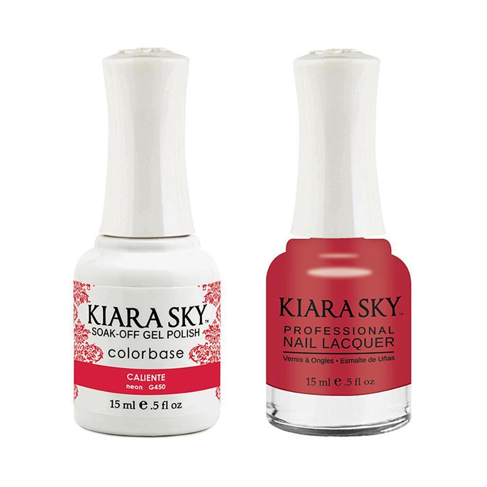 Kiara Sky 450 Caliente - Gel Polish & Lacquer Combo