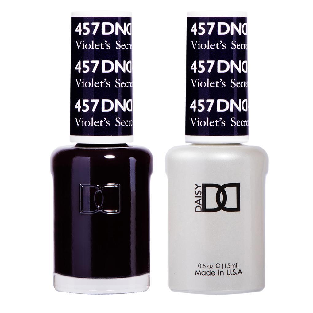 DND 457 Violet's Secret - DND Gel Polish & Matching Nail Lacquer Duo Set - 0.5oz