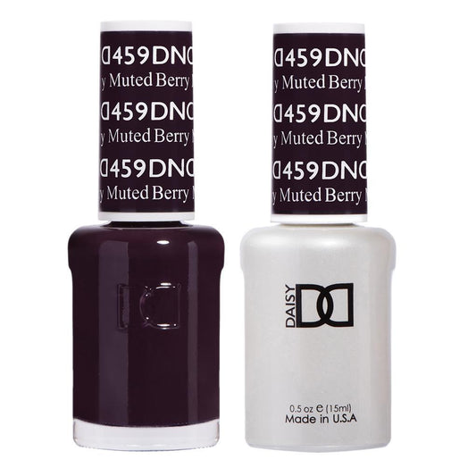 DND 459 Muted Berry - DND Gel Polish & Matching Nail Lacquer Duo Set - 0.5oz