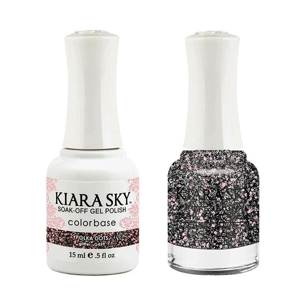 Kiara Sky 459 Polka Dots - Gel Polish & Lacquer Combo
