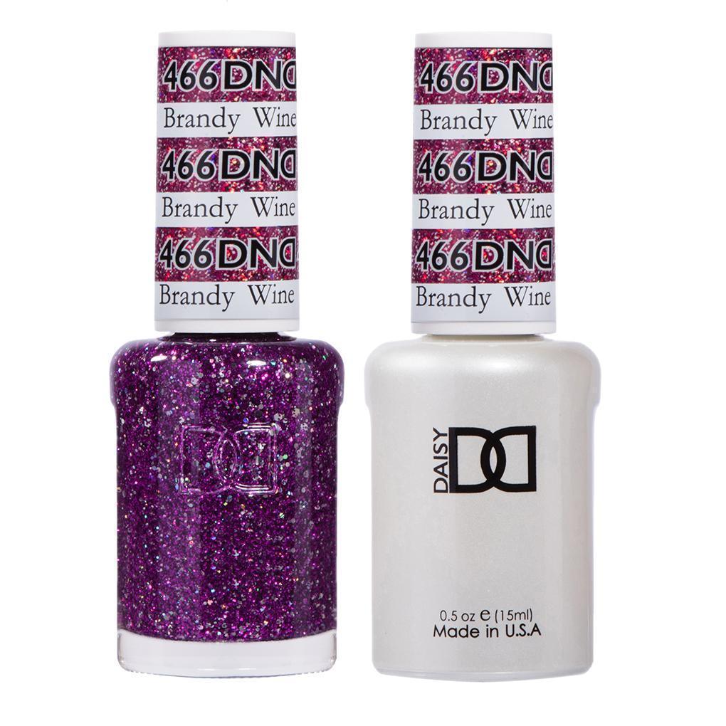 DND 466 Brandy Wine - DND Gel Polish & Matching Nail Lacquer Duo Set - 0.5oz