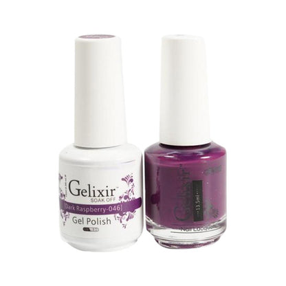 Gelixir 046 Dark Raspberry - Gel Nail Polish 0.5 oz