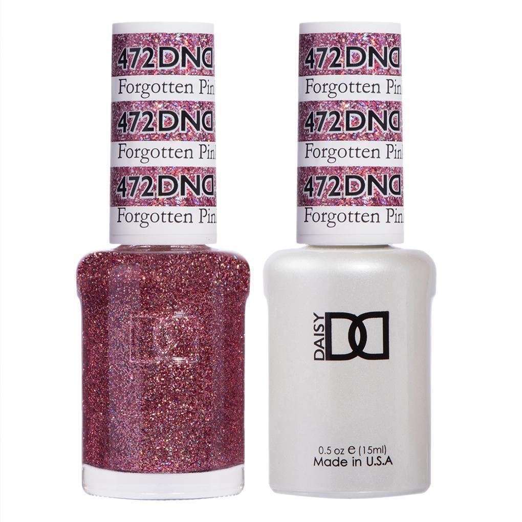 DND 472 Forgotten Pink - DND Gel Polish & Matching Nail Lacquer Duo Set - 0.5oz