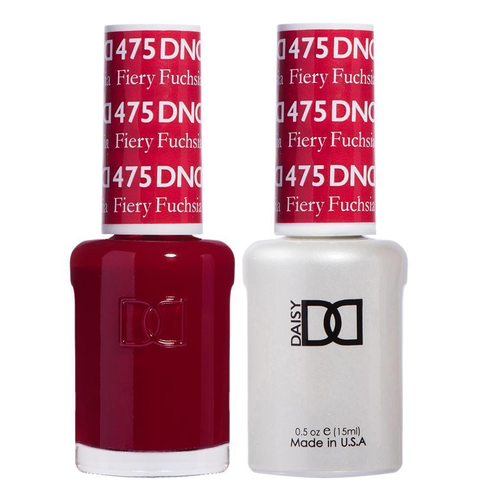  DND Gel Nail Polish Duo - 475 Red Colors - Fiery Fuchsia by DND - Daisy Nail Designs sold by DTK Nail Supply