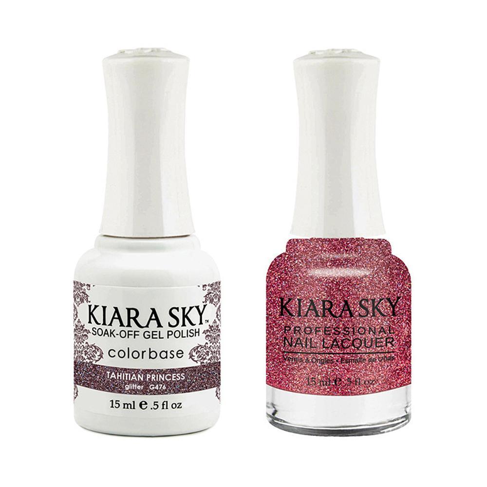 Kiara Sky 476 Tahitian Princess - Gel Polish & Lacquer Combo