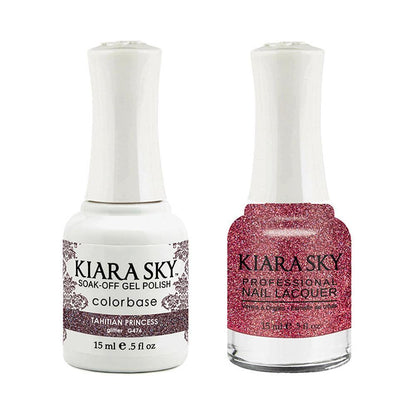 Kiara Sky 476 Tahitian Princess - Gel Polish & Lacquer Combo