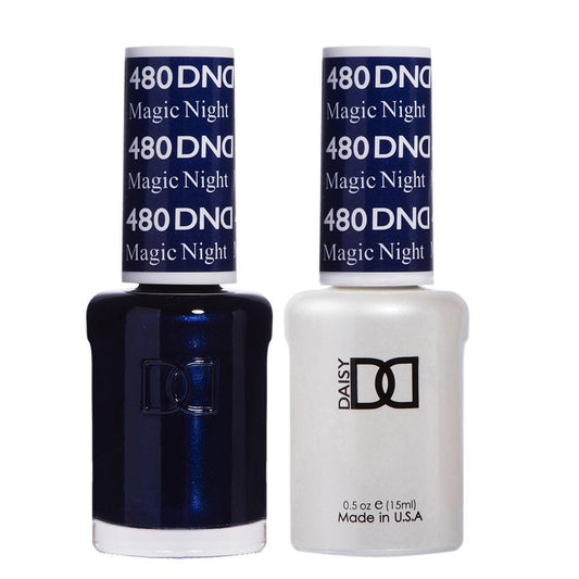 DND 480 Magic Night - DND Gel Polish & Matching Nail Lacquer Duo Set - 0.5oz