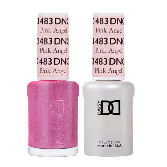 DND 483 Pink Angel - DND Gel Polish & Matching Nail Lacquer Duo Set - 0.5oz