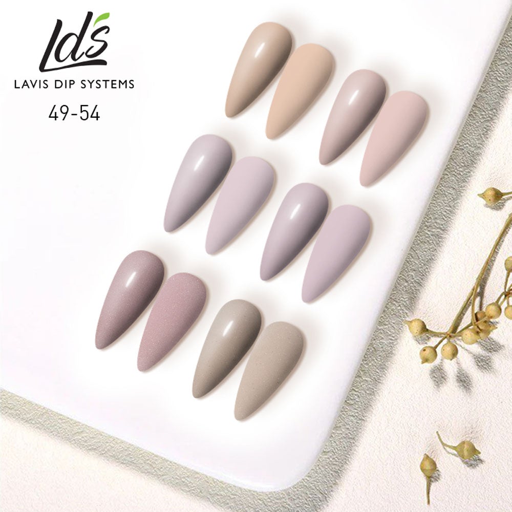 LDS Healthy Nail Lacquer  Set (6 colors) : 49 to 54
