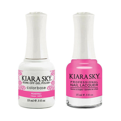 Kiara Sky 494 Heartfelt - Gel Polish & Lacquer Combo