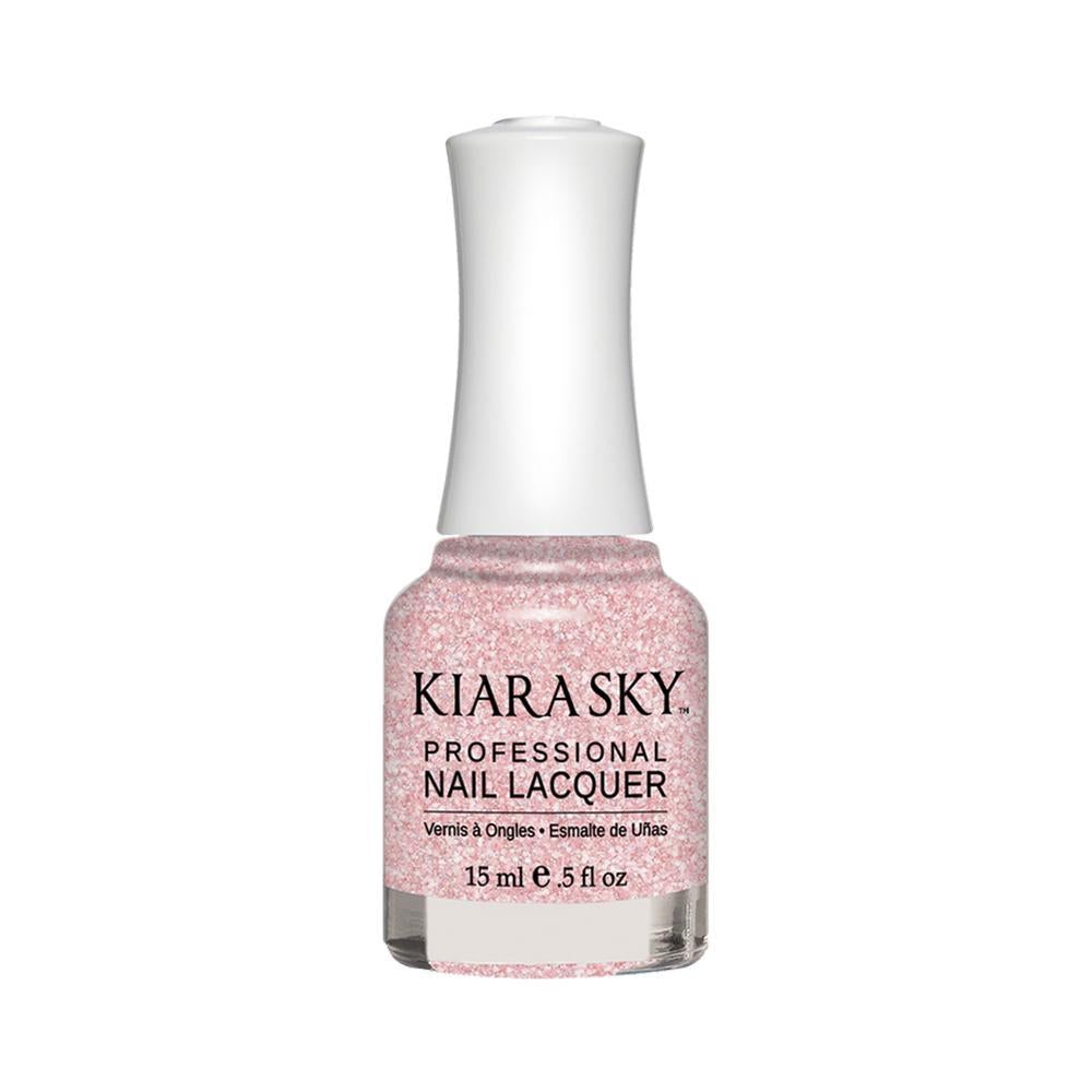 Kiara Sky N496 Pinking Of Sparkle - Nail Lacquer